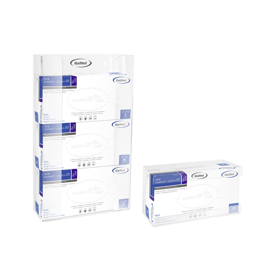 Supporto da parete MaiMed per vani portaoggetti con molla in acrilico - dimensioni: 246x106x135mm - confezione da 1 | Confezione (1 pezzo)