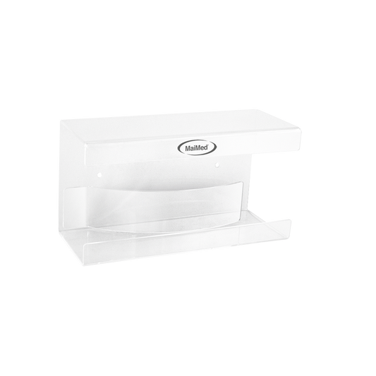 Supporto da parete MaiMed per vani portaoggetti con molla in acrilico - dimensioni: 246x106x135mm - confezione da 1 | Confezione (1 pezzo)