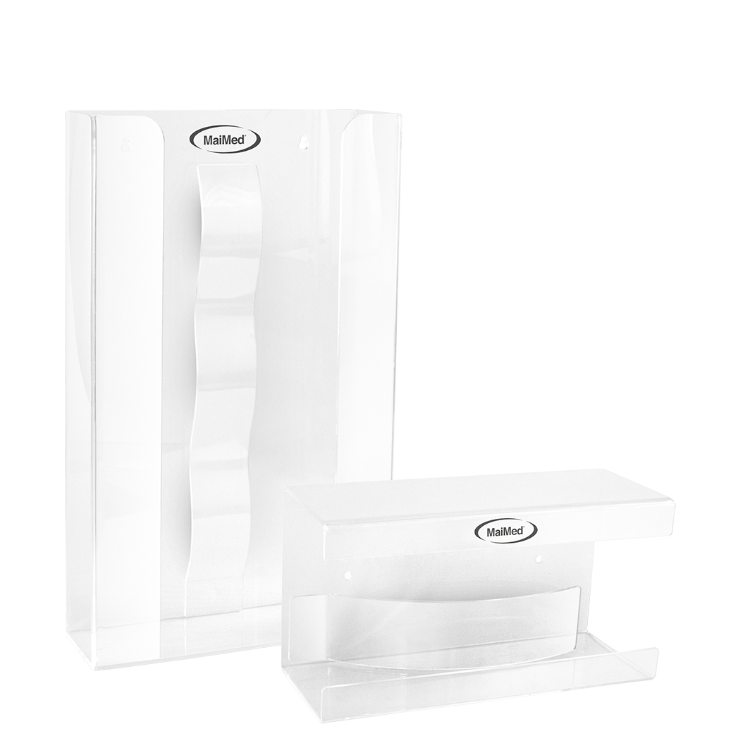 Supporto da parete MaiMed per vani portaoggetti con molla in acrilico - dimensioni: 246x106x135mm - confezione da 1 | Confezione (1 pezzo)