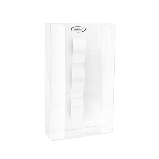 Supporto da parete MaiMed per vani portaoggetti con molla in acrilico - dimensioni: 246x81x410mm - set da 3 | Confezione (1 pezzo)