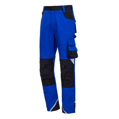 NITRAS MOTION TEX PLUS, pantaloni da lavoro, lunghi, blu royal/nero