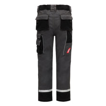 NITRAS MOTION TEX KIDS, pantaloni da lavoro, lunghi, grigio/nero