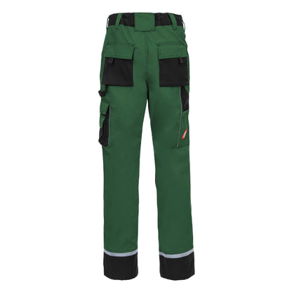 NITRAS MOTION TEX PLUS, pantaloni da lavoro, lunghi, verde/nero