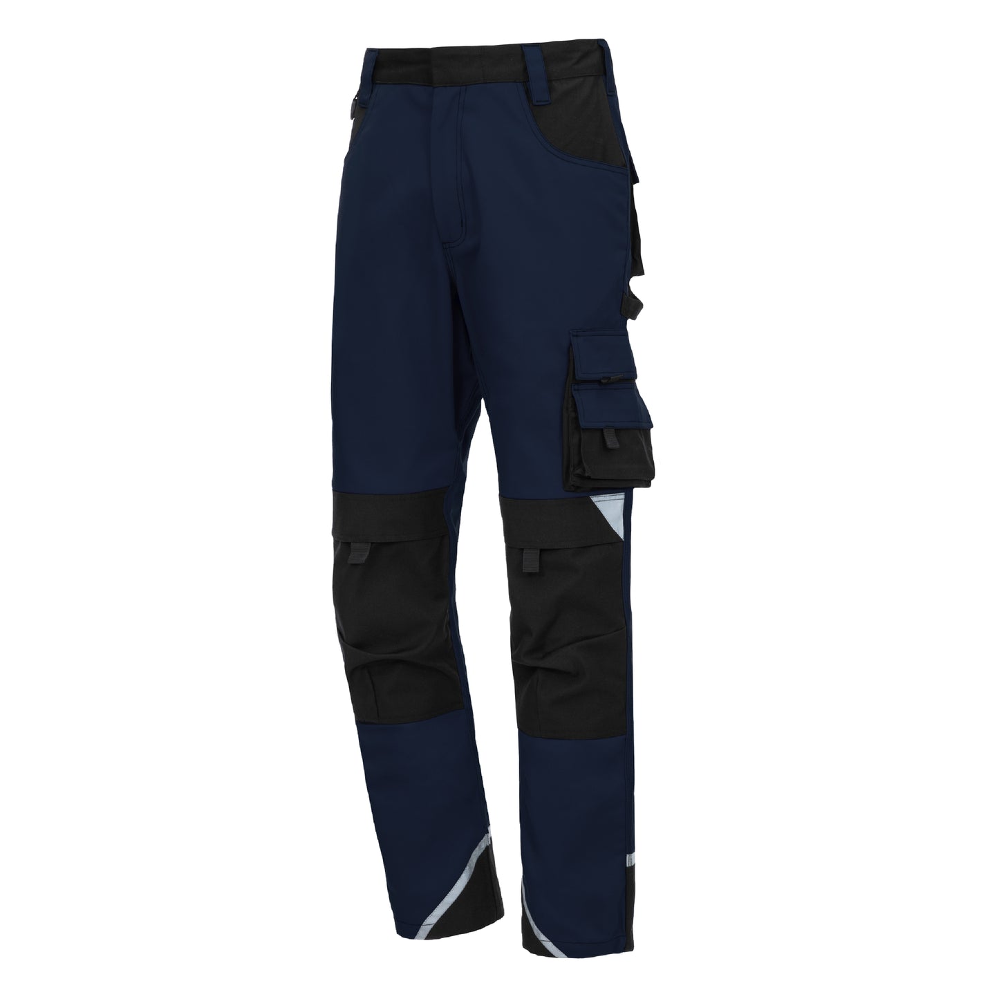 NITRAS MOTION TEX PLUS, pantaloni da lavoro, lunghi, blu navy/nero