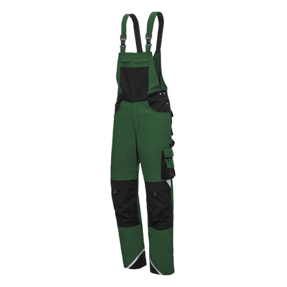 NITRAS MOTION TEX PLUS, salopette, verde/nero