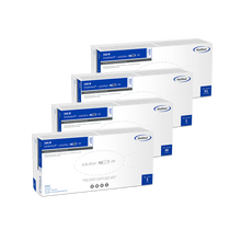 MaiMed-solution next guanti in nitrile bianchi, non sterili, senza lattice, 200 pezzi/scatola