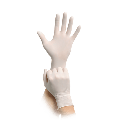 MaiMed-solution next guanti in nitrile bianchi, non sterili, senza lattice, 200 pezzi/scatola