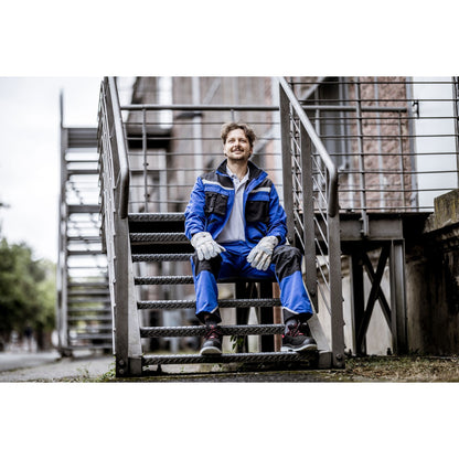 NITRAS MOTION TEX PLUS, pantaloni da lavoro, lunghi, blu royal/nero