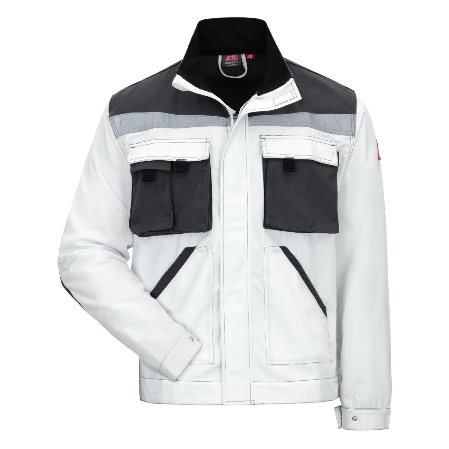 NITRAS MOTION TEX PLUS, giacca da lavoro, bianco/grigio