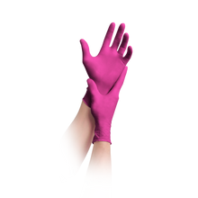 Guanti MaiMed-solution100 senza lattice, magenta, non sterili, senza polvere