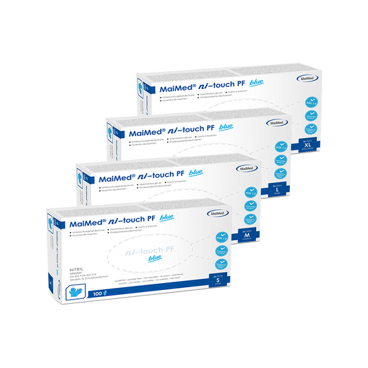 Guanti monouso in nitrile MaiMed ni-touch 100 pezzi/scatola