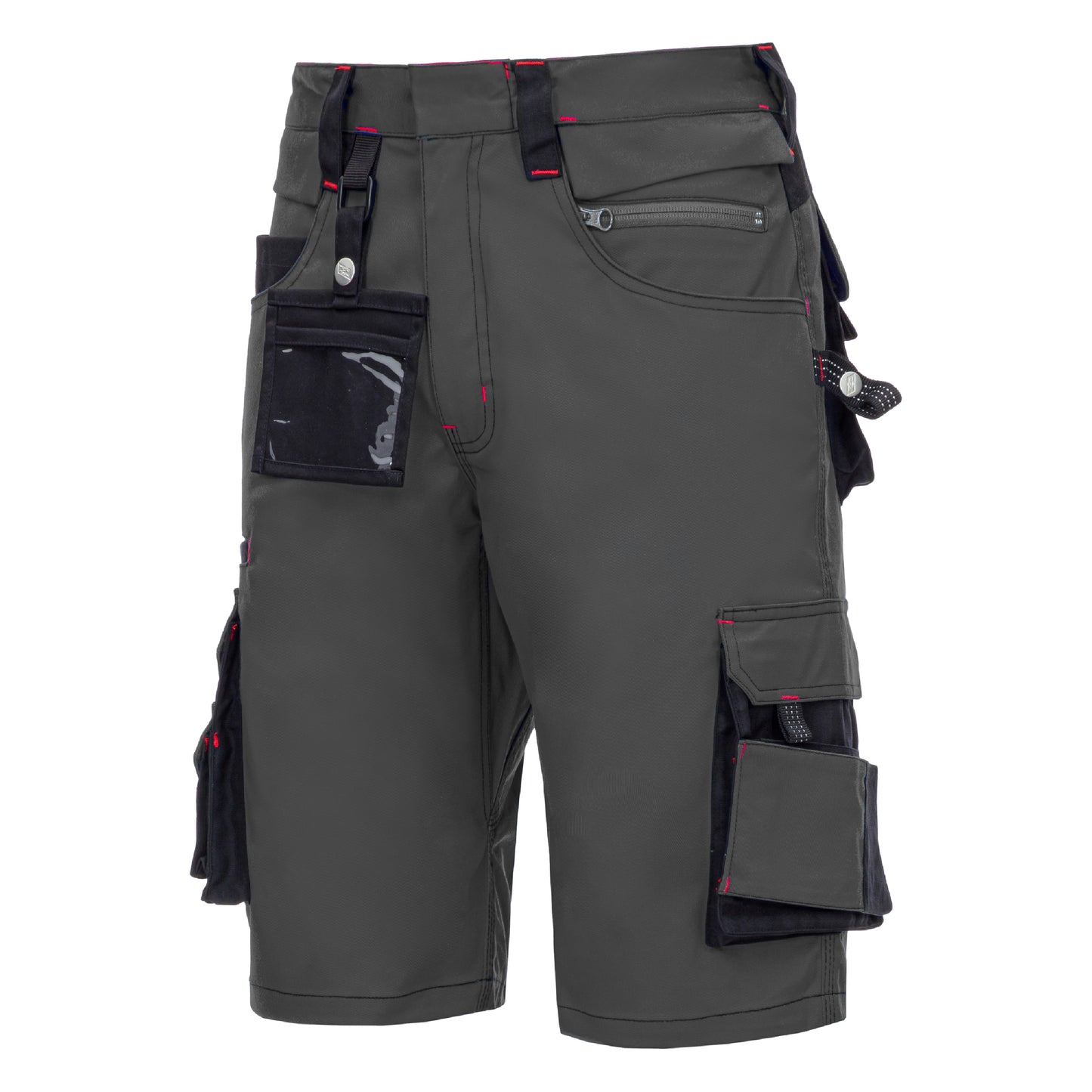 NITRAS MOTION TEX PRO FX, pantaloni da lavoro, corti, grigio/nero