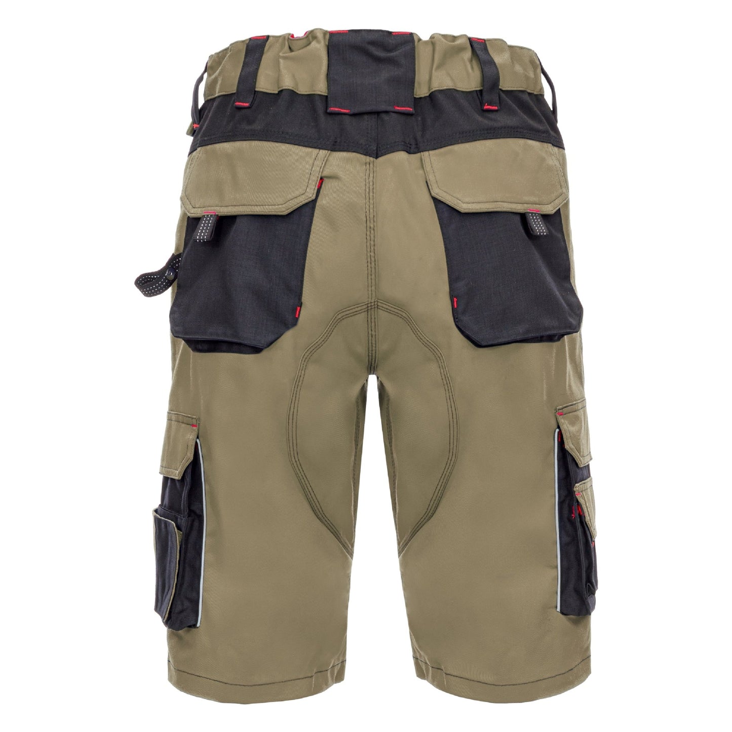 NITRAS MOTION TEX PRO FX, pantaloni da lavoro, corti, kaki / nero
