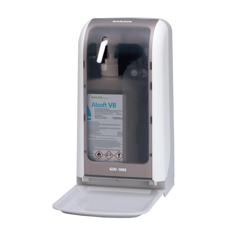 Saraya GUD-1000 Dispenser di disinfettante e sapone (batterie non incluse) | 1 pezzo