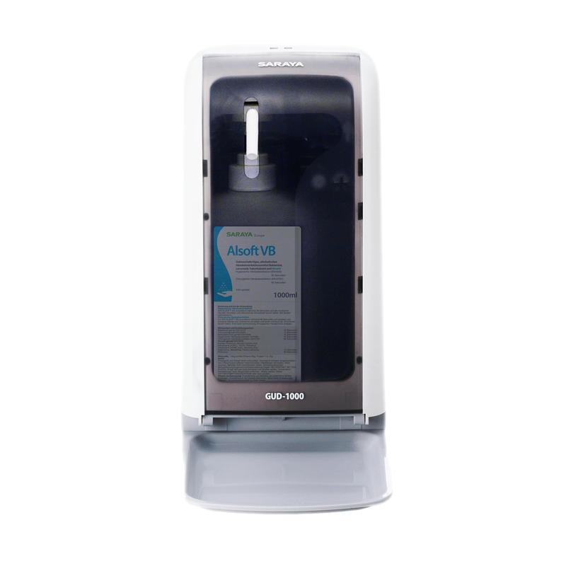 Saraya GUD-1000 Dispenser di disinfettante e sapone (batterie non incluse) | 1 pezzo
