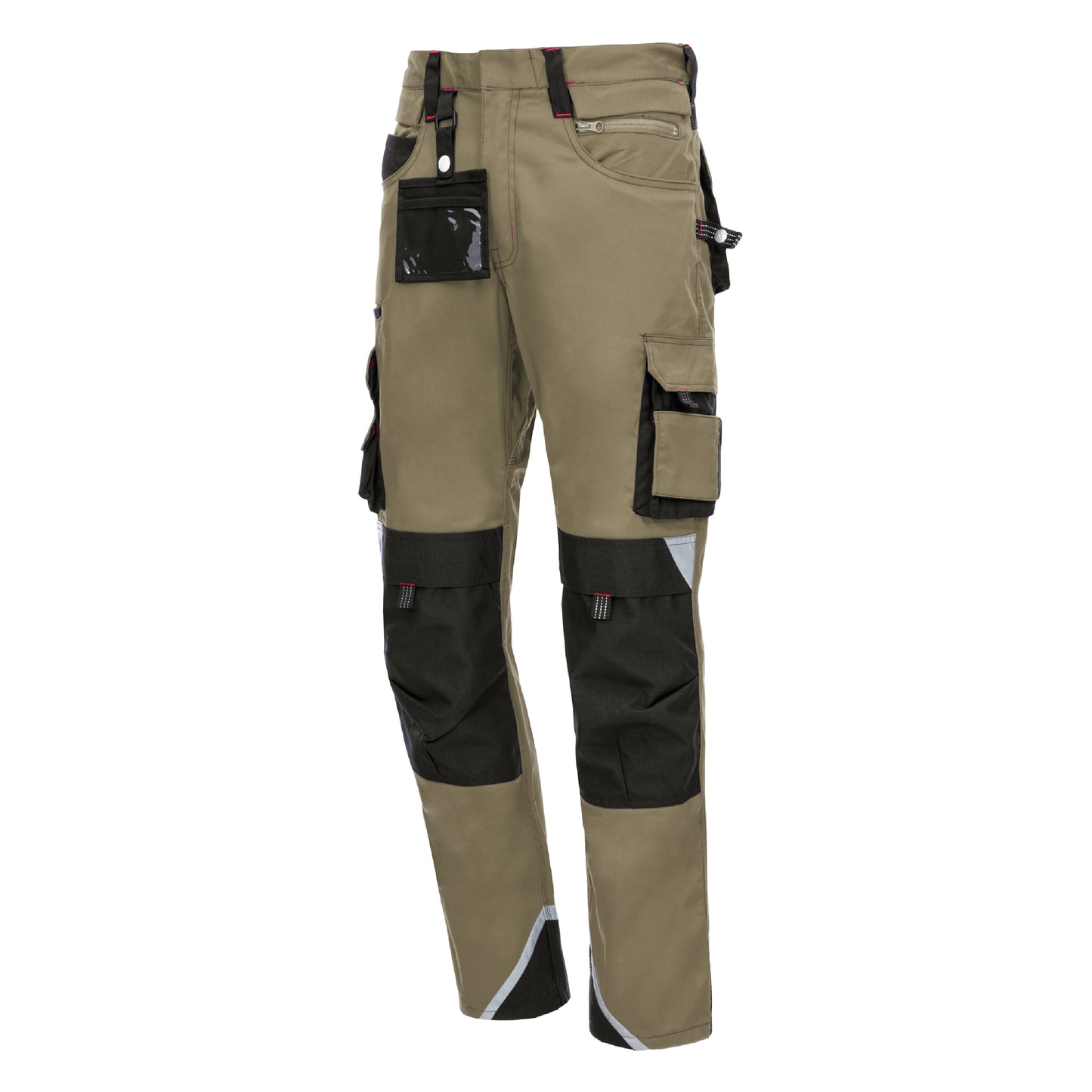 NITRAS MOTION TEX PRO FX, pantaloni da lavoro, lunghi, kaki / nero