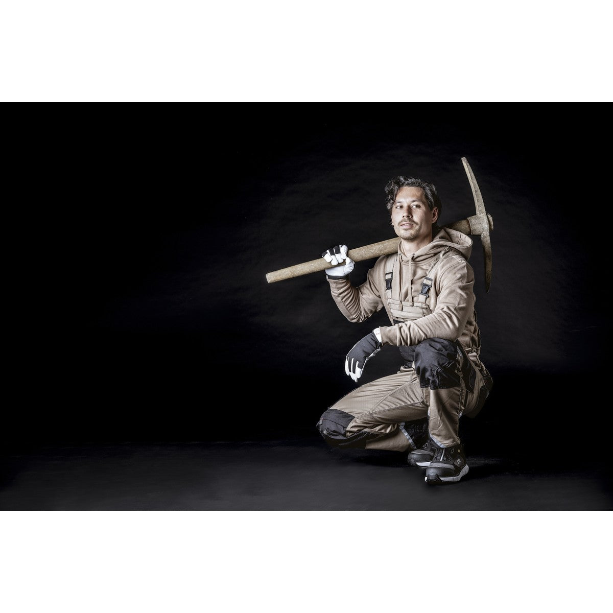 NITRAS MOTION TEX PRO FX, salopette, kaki / nero