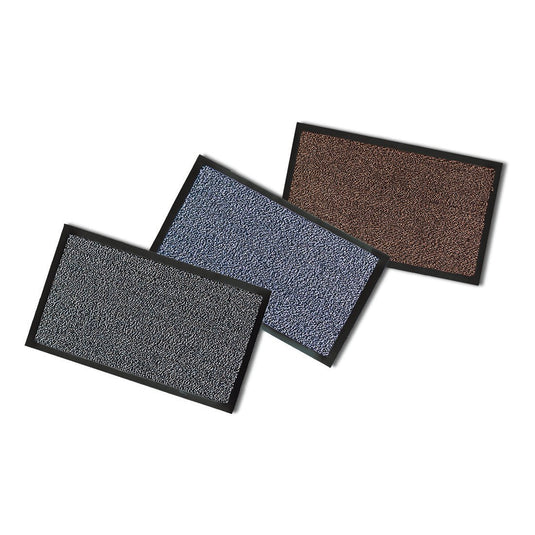 Il tappetino antisporcizia Nölle Profi Brush (60x40 cm, 3 colori assortiti, 1 pezzo) della ditta Nölle Profi Brush Bürsten- & Pinseltechnik e.K. presenta una superficie ruvida e un bordo nero: è ideale per qualsiasi ingresso.