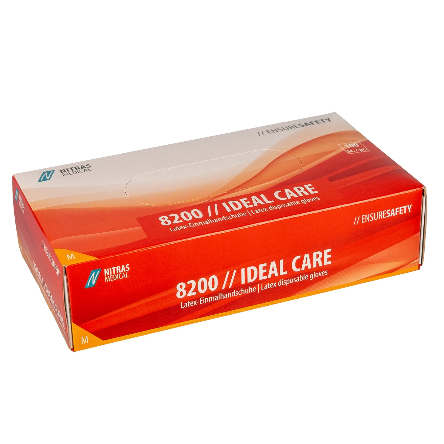 NITRAS IDEAL CARE, guanti monouso in lattice, colore naturale