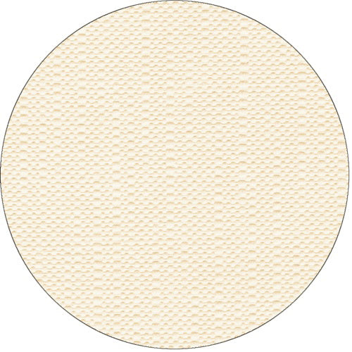 Su uno sfondo bianco è raffigurata una superficie strutturata circolare beige con un motivo sottile della tovaglia PAPSTAR, tessuto "ROYAL Collection" della PAPSTAR GmbH.