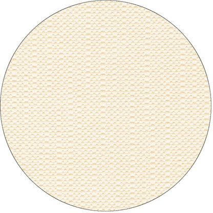 Su uno sfondo bianco è raffigurata una superficie strutturata circolare beige con un motivo sottile della tovaglia PAPSTAR, tessuto "ROYAL Collection" della PAPSTAR GmbH.