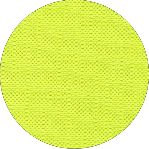 Un primo piano della tovaglia PAPSTAR, tessuto "ROYAL Collection" della PAPSTAR GmbH mostra la sua superficie rotonda e gialla con piccoli nodi in rilievo che evidenziano la sua qualità di tessuto di alta gamma.