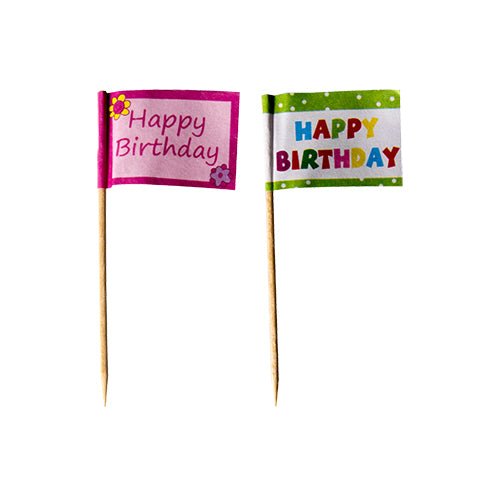 Con gli stuzzicadenti "Happy Birthday" di PAPSTAR GmbH (8 cm, confezione da 20) conferisci alle tue prelibatezze da festa un tocco festoso - decorazioni divertenti e colorate per ogni festa di compleanno!.