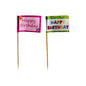 Con gli stuzzicadenti "Happy Birthday" di PAPSTAR GmbH (8 cm, confezione da 20) conferisci alle tue prelibatezze da festa un tocco festoso - decorazioni divertenti e colorate per ogni festa di compleanno!.