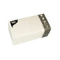 Ein Stapel PAPSTAR 200 Servietten, 3-lagig, 1/4-Falz, 24x24 cm der PAPSTAR GmbH, mit Produktinformationen wie Serviettengröße und Menge auf der Verpackung.