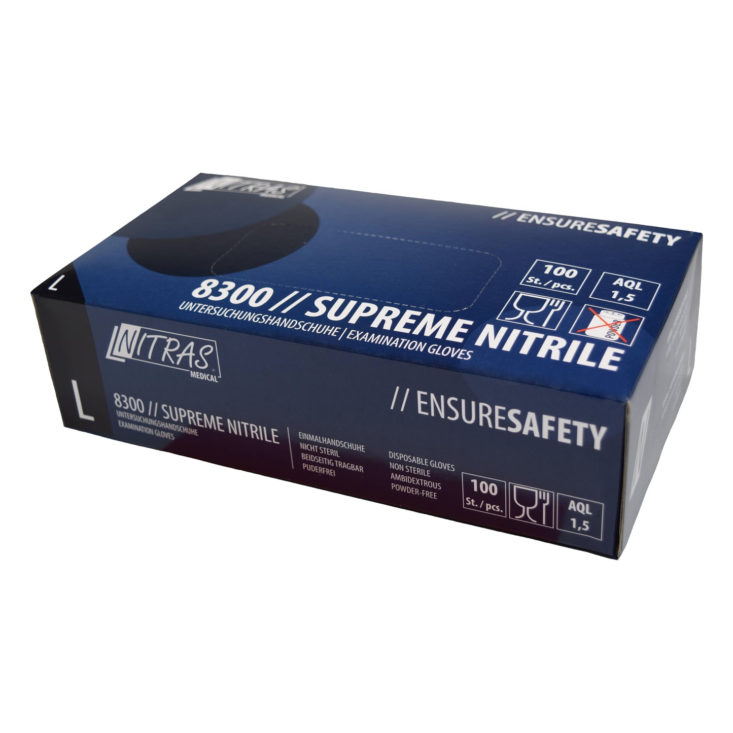 NITRAS SUPREME NITRILE, guanti monouso in nitrile, blu