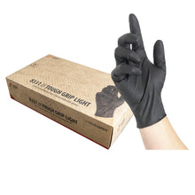 NITRAS TOUGH GRIP LIGHT, guanti monouso in nitrile, neri