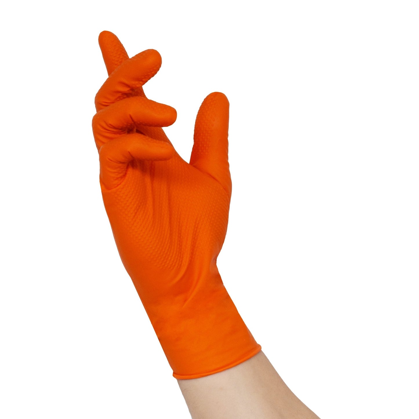 NITRAS TOUGH GRIP N, guanti monouso in nitrile, arancio