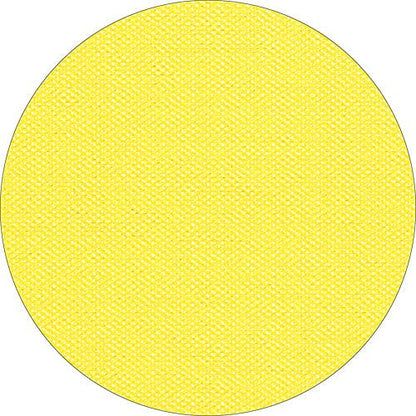 Un cerchio giallo monocromatico con un motivo tessuto strutturato, ispirato alla tovaglia Starpak "soft selection plus" di Starpak, viene mostrato su uno sfondo bianco.