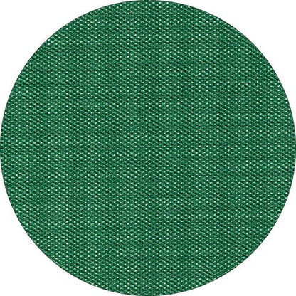 Un primo piano di una tovaglia verde Starpak, simile al tessuto, Vlies "soft selection plus" mostra il tessuto strutturato e i fili visibili all'interno di una cornice rotonda.