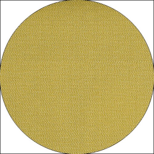 Un primo piano della tovaglia Starpak, simile al tessuto, Vlies "soft selection plus" mostra una macchia circolare in tessuto giallo con struttura tessuta diagonalmente. Il tessuto appare liscio e densamente tessuto su uno sfondo bianco.