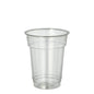 Il bicchiere Starpak 40 "Hurricane" PET 0,2l (Ø 7,8cm · 9,7cm) trasparente è raffigurato vuoto su sfondo bianco; il bicchiere monouso ha una forma conica e un bordo arrotolato. Confezione da 40 di Starpak.