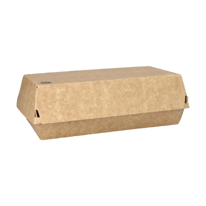 Le PAPSTAR scatole per baguette "pure" in cartone marrone ed ecologico (7,5x10,7x22 cm, 25 pezzi) con coperchio a ribalta di PAPSTAR GmbH sono ideali per un consumo sostenibile e perfette per conservare le baguette.
