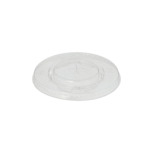 Il coperchio PAPSTAR rotondo Ø 9,5 cm, trasparente, in PLA biodegradabile "pure" con apertura a croce della PAPSTAR GmbH è rotondo con centro leggermente rialzato e viene fornito in confezione da 100 pezzi.