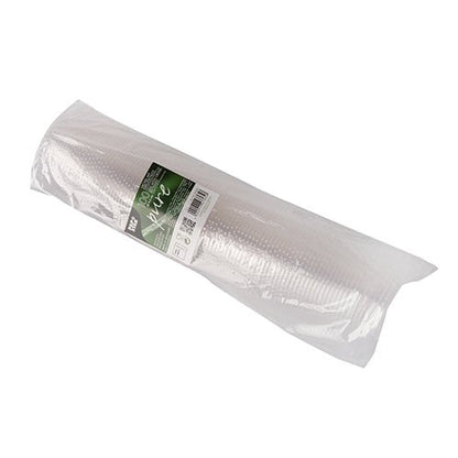 Una confezione da 100 coperchi rotondi "pure" (Ø 9,5 cm) della PAPSTAR GmbH in PLA trasparente ed ecologico, con etichetta verde-bianca con testo, codice a barre e "biodegradabile", in confezione trasparente.