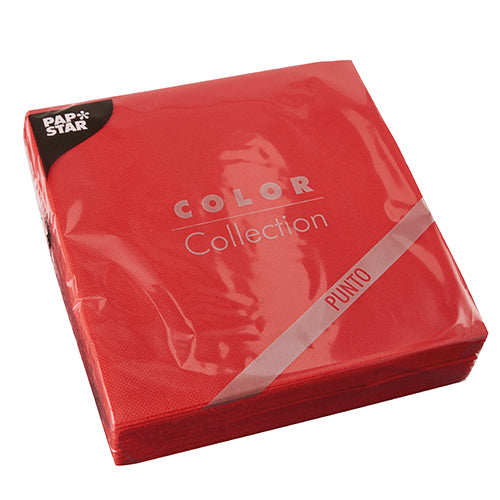 La confezione sigillata di 30 tovaglioli a 2 strati "PUNTO" (38 x 38 cm, 1/4 piega) della PAPSTAR GmbH con design a punti è ideale per una decorazione della tavola elegante. La pellicola riflettente li mantiene freschi e brillanti.