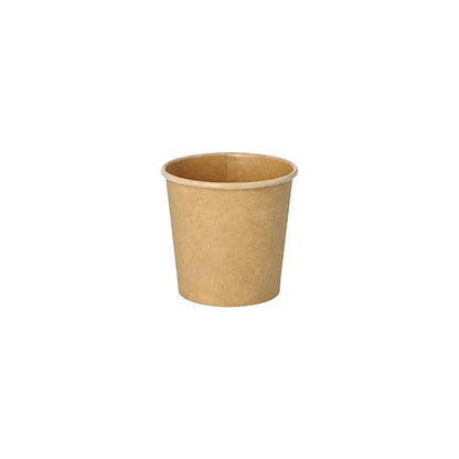 Il PAPSTAR bicchiere da porzione da 50 pezzi in cartone marrone riciclabile di PAPSTAR GmbH è progettato in modo cilindrico con bordo leggermente allargato ed è ideale per il settore della ristorazione.