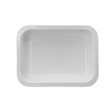 Die Starpak 260 Siegelschalen sind rechteckige, weiße Einwegteller (530 ml, 3,7 x 13,7 x 18,1 cm), ideal als hygienische Lebensmittelverpackungslösung für die Gastronomie – Lieferung im Karton zu 260 Stück.