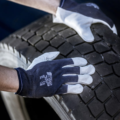 NITRAS TROPIC, guanti da meccanico, grigio/blu scuro