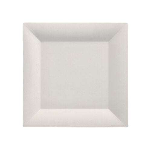 Il piatto fingerfood PAPSTAR quadrato (20,3 cm, bianco) in canna da zucchero ecologica è biodegradabile - perfetto per eventi sostenibili. 25 pezzi nel pacco con pellicola termoretraibile di PAPSTAR GmbH.