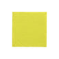 Eine einzelne PAPSTAR Servietten 1/4-Falz, 24x24 cm in limonengrün aus der "DAILY Collection" (20 Stück), von PAPSTAR GmbH, liegt flach auf einem weißen Untergrund - unbenutzt, mit sichtbarer Struktur - ideal für eine stilvolle Tischdekoration.