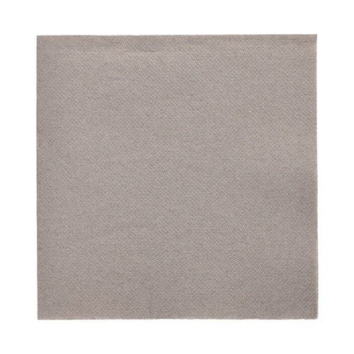 I 50 tovaglioli "DAILY Collection" 1/4 piega (32x32 cm) della PAPSTAR GmbH in grigio chiaro sono raffigurati su sfondo bianco e mettono in risalto la loro struttura liscia e i bordi puliti e dritti.