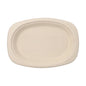 Il PAPSTAR GmbH 50 piatti, zucchero di canna "puro" è un piatto semplice, rettangolare beige con angoli arrotondati e bordo rialzato - un'opzione di stoviglie usa e getta ecologica per un servizio sostenibile.