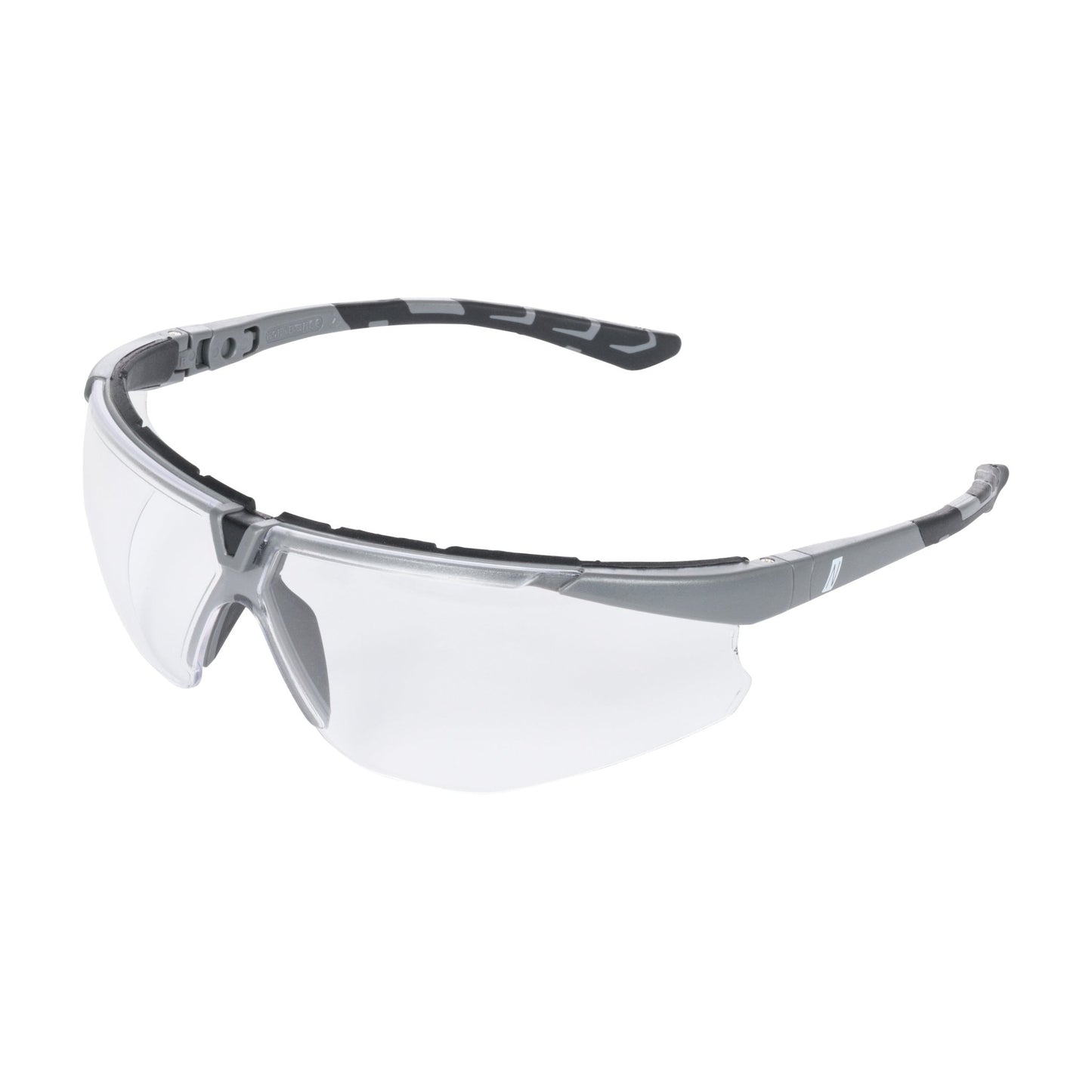 NITRAS VISION PROTECT PREMIUM, occhiali da asta, trasparente / grigio, plastica ISO 16321-1 | Confezione (12 pezzi)