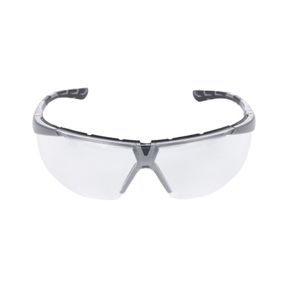 NITRAS VISION PROTECT PREMIUM, occhiali da asta, trasparente / grigio, plastica ISO 16321-1 | Confezione (12 pezzi)