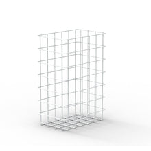 Il cestino CWS ParadiseLine è un cestino alto, rettangolare e aperto fatto di sottili aste metalliche bianche disposte in un motivo a griglia - un elegante cestino di CWS, perfetto per il moderno posto di lavoro.